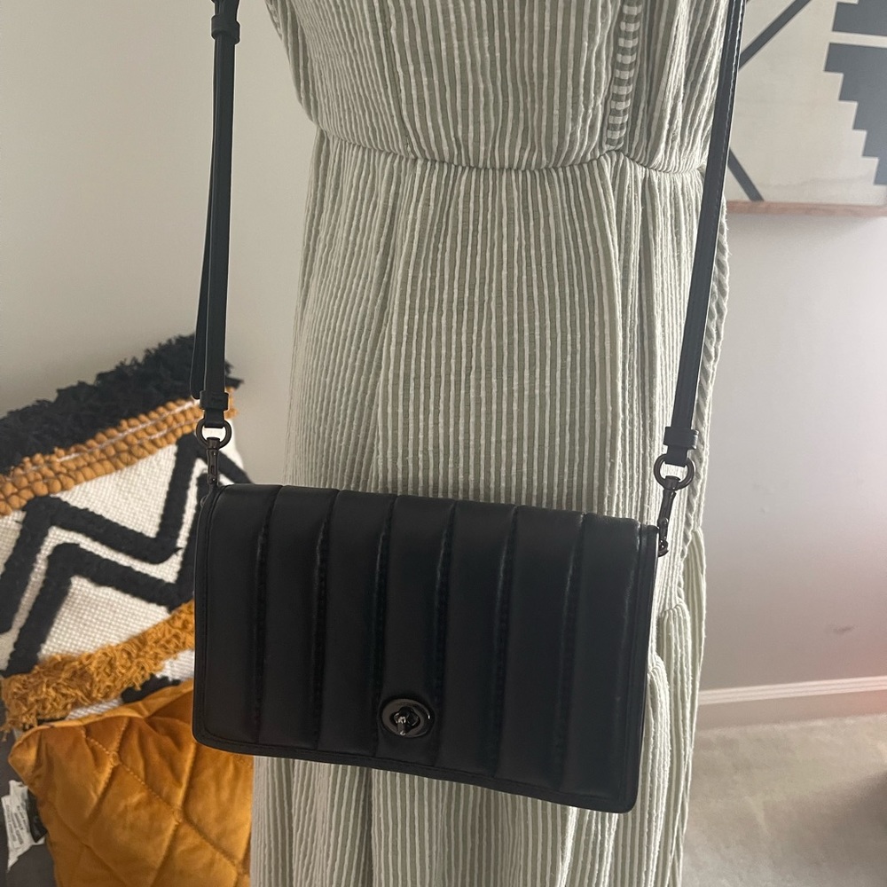 COACH-Hayden Quilted Leather Crossbody in Black